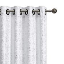 Kate Aurora 2 Pack Glam Metallic Sparkle Thermal Light Filtering Grommet Top Curtains Kate Aurora