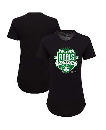 Женская черная футболка Boston Celtics NBA Finals 2022 Crest Phoebe Sportiqe