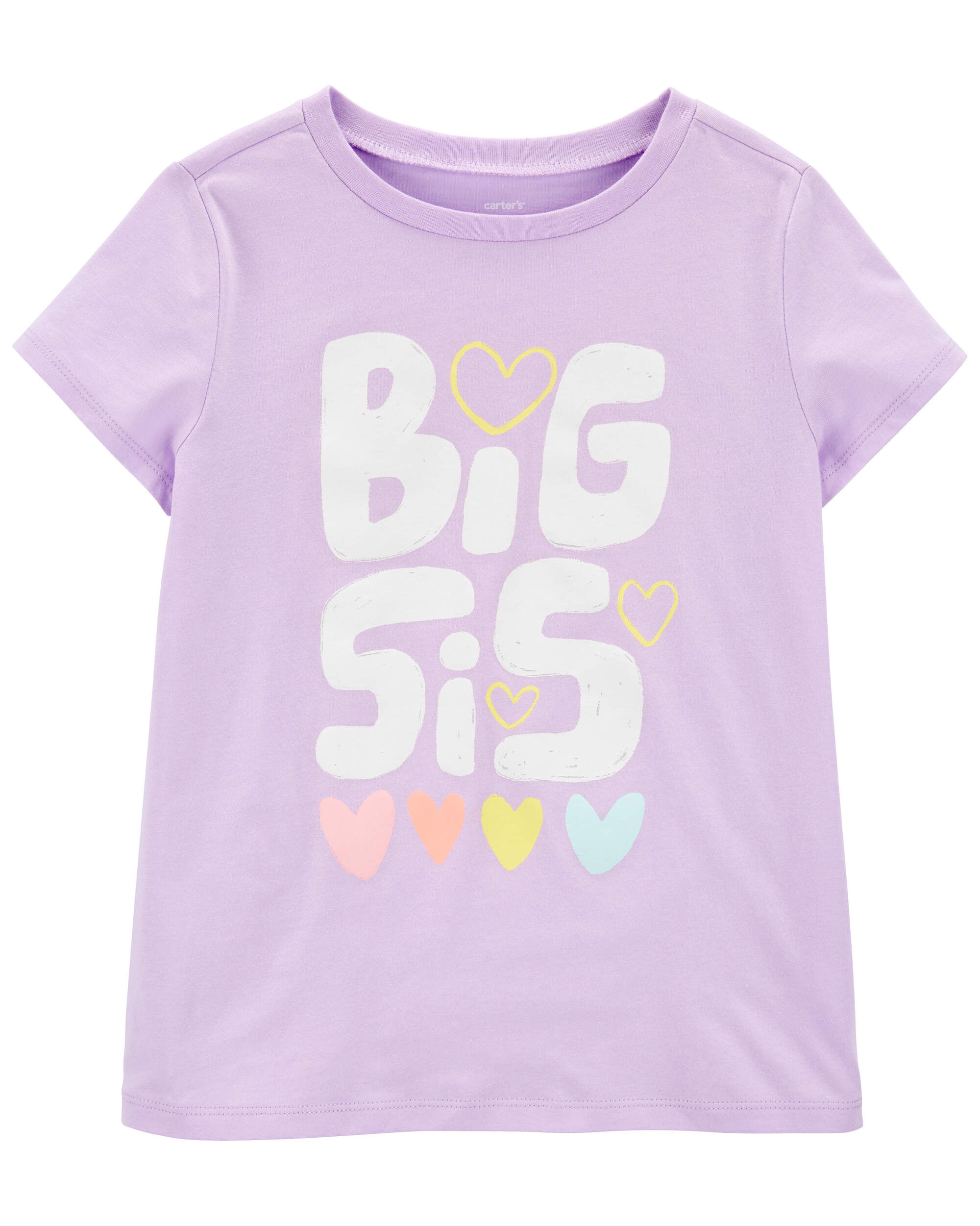 Детская футболка Carter's с надписью Big Sis Carter's