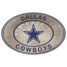 Овальный настенный знак Dallas Cowboys Heritage Fan Creations
