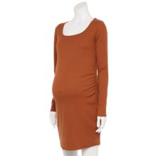 Maternity Sonoma Goods For Life® Long Sleeve Squareneck Dress SONOMA