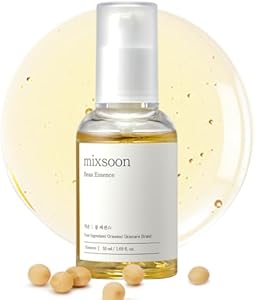 mixsoon Bean Essence, Vegansnail, Exfoliating Essence for face, Hydrating Korean Skin Care,Glassskin 1.69 fl.oz/50ml Mixsoon