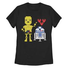 Юниорская футболка Star Wars R2-D2 C-3PO Love Crew FIFTH SUN