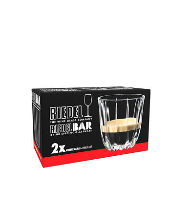 Crystal Drink Specific Glassware 2 Piece Coffee Glass Set Riedel