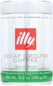 illy Espresso Ground Decaffeinated Coffee, 8.8oz Illy