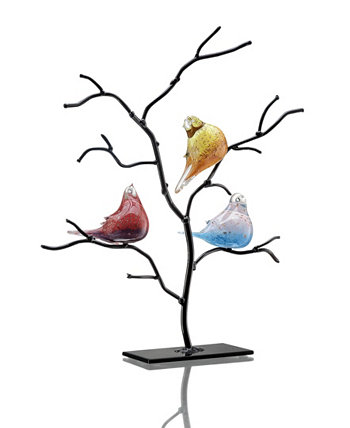 Домашняя скульптура «Трио птиц на дереве» SPI
