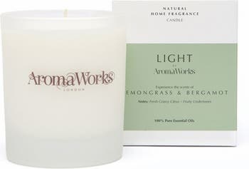 Свеча с лемонграссом и бергамоном AromaWorks