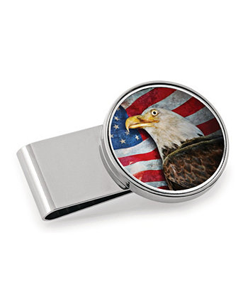 Американский белоголовый орлан, раскрашенный в полдоллара из нержавеющей стали с зажимом для денег JFK American Coin Treasures