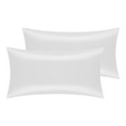 Satin Comfortable Hair and Skin Envelope Closure Standard Pillowcase 2 Pcs 20" x 40" Unique Bargains