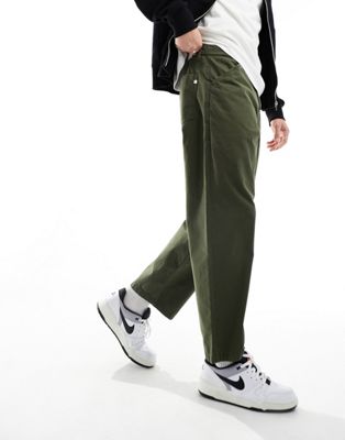Зеленые свободные прямые брюки Farah Greenport Farah