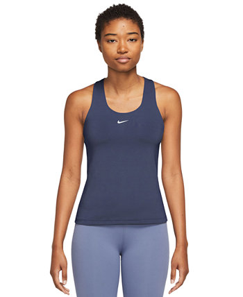Женский спортивный бюстгальтер с мягкой подкладкой и логотипом Swoosh, майка на бретелях Nike