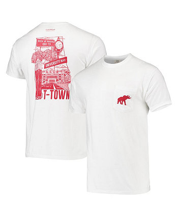 Men's White Alabama Crimson Tide T-Town Local Comfort Colors T-shirt Tuskwear