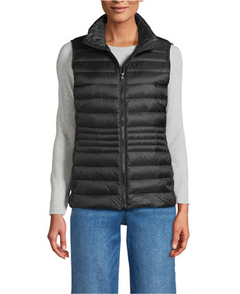 Women's Tall Wanderweight Packable Down Vest Lands' End