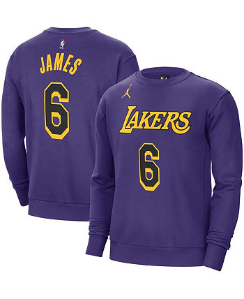 Мужской толстовка с капюшоном LeBron James Purple Los Angeles Lakers от Jordan Jordan