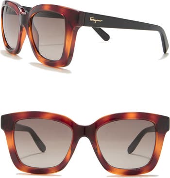 Квадратные солнцезащитные очки 53 мм Salvatore Ferragamo
