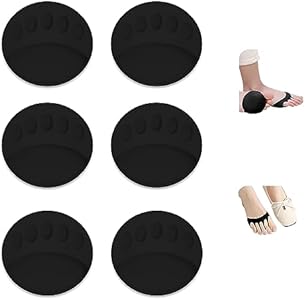 3Pairs Foot Pads Men Women Honeycomb Fabric Forefoot Pads Reusable Metatarsal Pads Non-Slip Ball of Foot Cushion Pads Soft&Breathable Invisible Half Socks Pads for Relieving Foot Fatigue Pain JEVRKAPZ