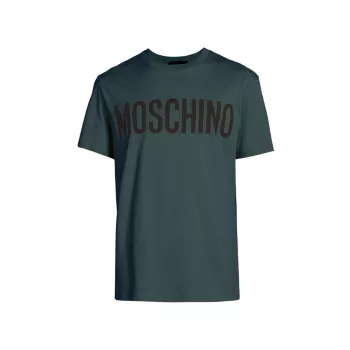 футболка с круглым вырезом и логотипом Moschino