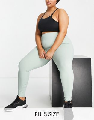 South Beach Plus high waisted leggings in frosty green  SOUTH BEACH