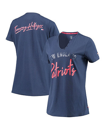 Женская футболка Tommy Hilfiger с V-образным вырезом в стиле New England Patriots Tommy Hilfiger