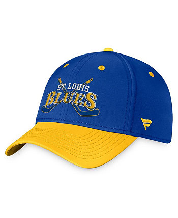 Men's Blue/Gold St. Louis Blues Heritage vintage-like Flex Hat Fanatics