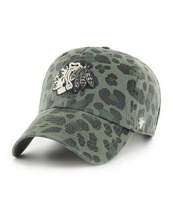 Зеленая женская регулируемая шапка Chicago Blackhawks Bagheera Clean Up '47 Brand
