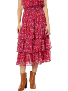 Ярусная юбка-миди с цветочным принтом Ditsy DRAPER JAMES