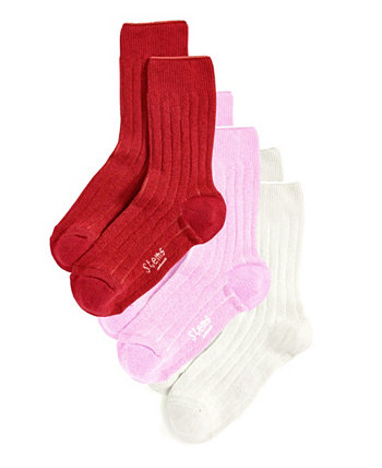 Women's Lux Cashmere Socks, Pack of 3 Stems