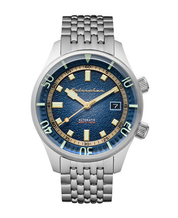 Мужские часы Bradner Automatic серебристого цвета с браслетом из нержавеющей стали, 42 мм Spinnaker