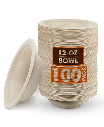 12 oz Paper Bowls, 100 Pack Cheer Collection