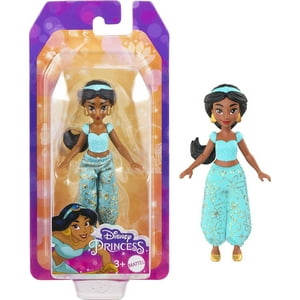 Disney Princess Jasmine Small Doll, Black Hair & Brown Eyes, Signature 2-Piece Look with Pants Disney Princess