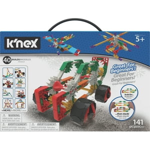 K'NEX Beginner 40 Model Building Set - 141 parts - Ages 5 and up - Creative Building Toy K'NEX