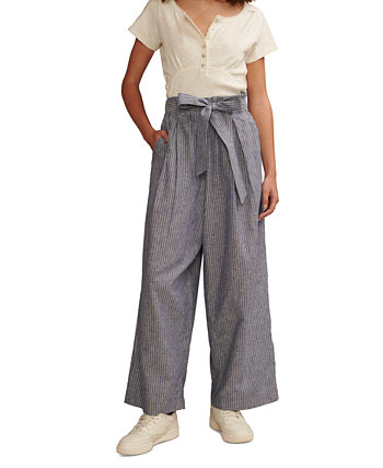Женские брюки широкого кроя с поясом и бумажным пакетом Lucky Brand