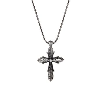 Ожерелье с подвеской-крестиком из стерлингового серебра Emanuele Bicocchi