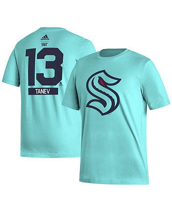 Мужская футболка Brandon Tanev Teal Seattle Kraken Reverse Retro 2.0 Name and Number Adidas