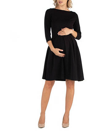 Платье для беременных с длинными рукавами и карманами 24Seven Comfort