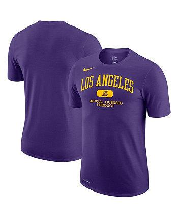 Мужская фиолетовая футболка Los Angeles Lakers Essential Heritage Performance Nike