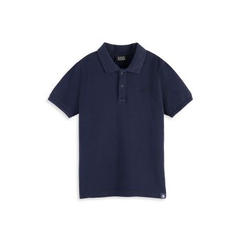 Little Boy's &amp; Boy's Garment-Dyed Pique Polo Shirt Scotch & Soda