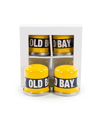 Шейкеры для соли и перца, коллекция эмалированной посуды Old Bay, набор из 2 шт. Golden Rabbit