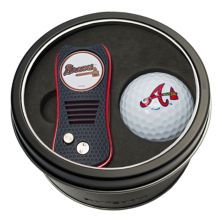Team Golf Atlanta Braves Switchfix Divot Tool и усилитель; Набор мячей для гольфа Team Golf
