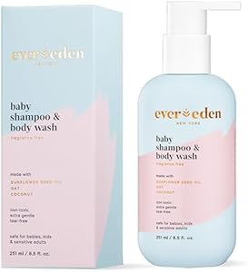 Evereden Baby Bathtime DUO: детский лосьон для новорожденных и набор шампуня и геля для новорожденных 2-в-1 — успокаивающий, очищающий и увлажняющий детский шампунь и лосьон — Evereden