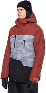 686 Men's Geo Insulated Jacket - Breathable Thermal Clothing with Asymmetrical Look - Water & Weather Resistant 686