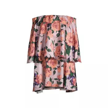 Многоярусное мини-платье с открытыми плечами Hope for Flowers