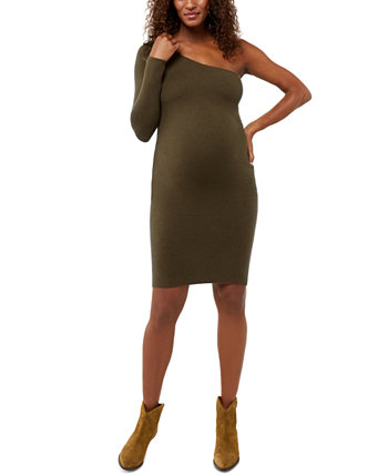 Трикотажное платье Supersoft на одно плечо для беременных Monrow