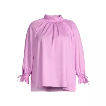 Хлопковая блузка больших размеров Bianca Harshman, Plus Size