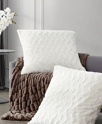 Мягкий и теплый набор декоративных подушек Heavenly, 26 x 26 дюймов Karl Lagerfeld Paris
