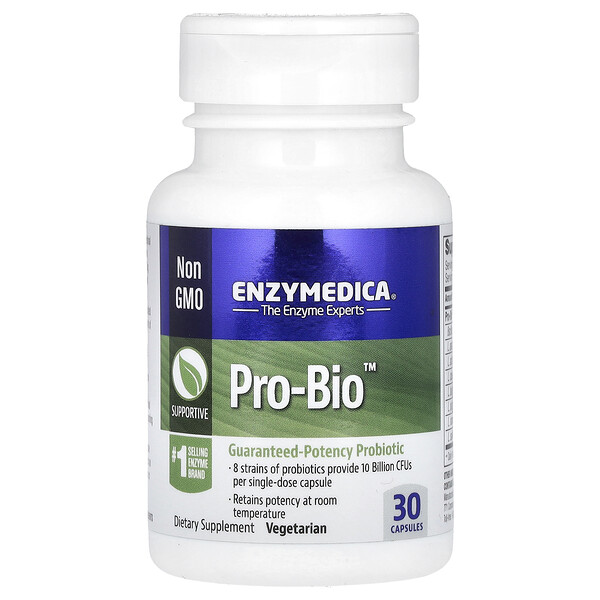 Pro Bio, Пробиотик с гарантированной эффективностью, 30 капсул Enzymedica