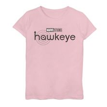 Черная футболка с графическим рисунком и логотипом Marvel Hawkeye для девочек 7–16 лет Marvel