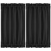 2pcs Blackout Curtains Sliding Door Panel Darkening Drapes PiccoCasa