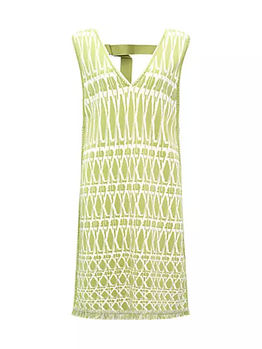 Reilly Geometric Jacquard Minidress Diane von Furstenberg