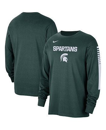 Мужская зеленая футболка с длинным рукавом Michigan State Spartans Slam Dunk Nike